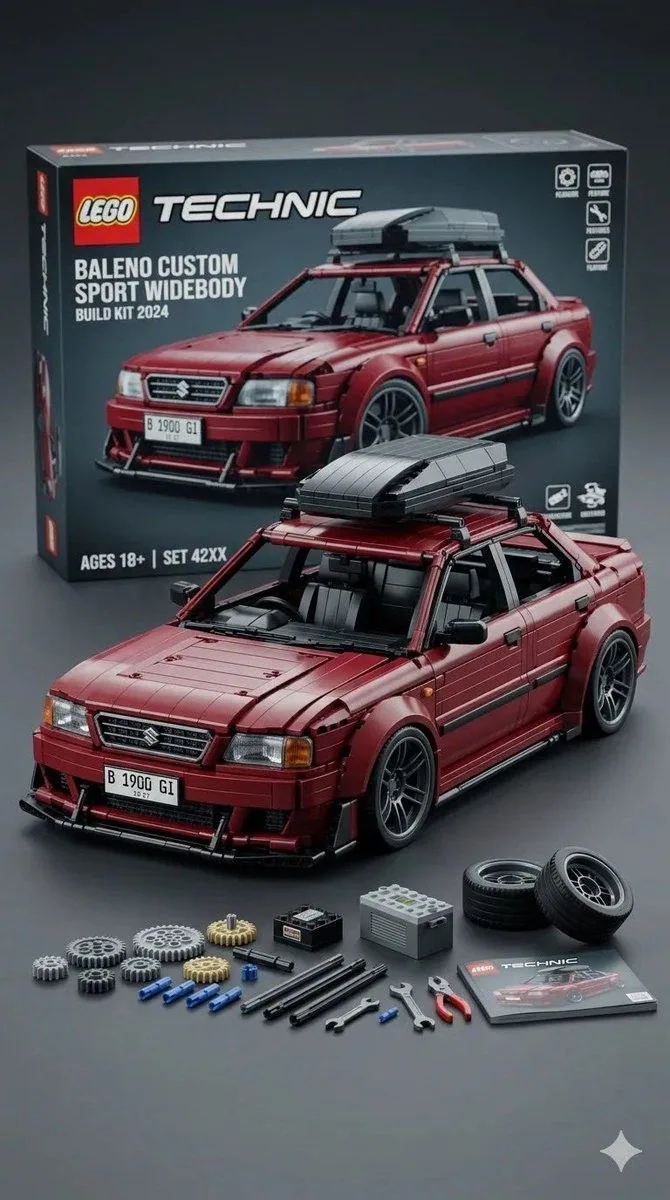 تبدیل تصویر خودرو به مدل LEGO Technic واقع گرایانه